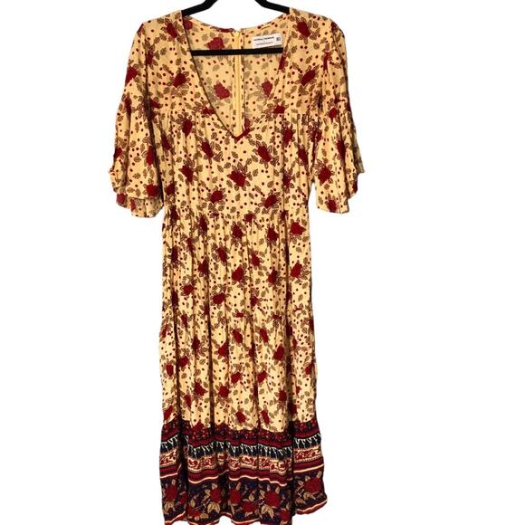 Anthropologie faithful the brand boho floral dress size 4 - Picture 3 of 10